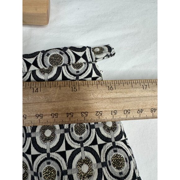 J. McLaughlin Geometrical Print Pants size 8 Gold‎ - Picture 4 of 6